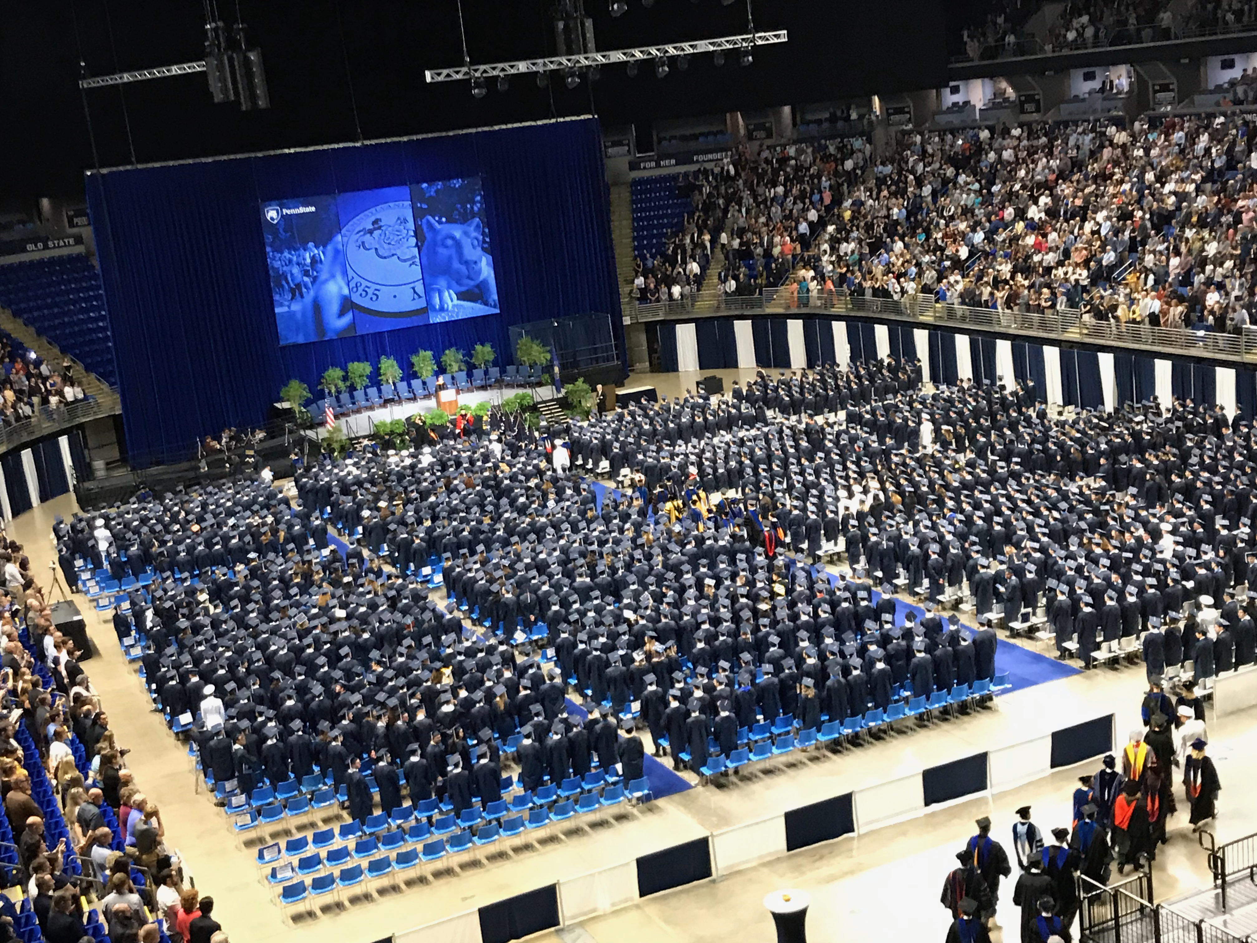 Massive university graduation