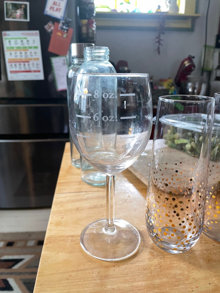 Weight Watchers wine glass!