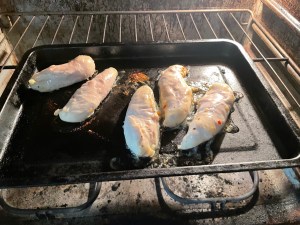 Chicken tenders in oven
