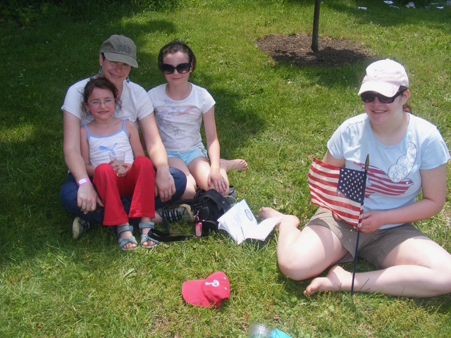 Memorial Day picnic after the parade