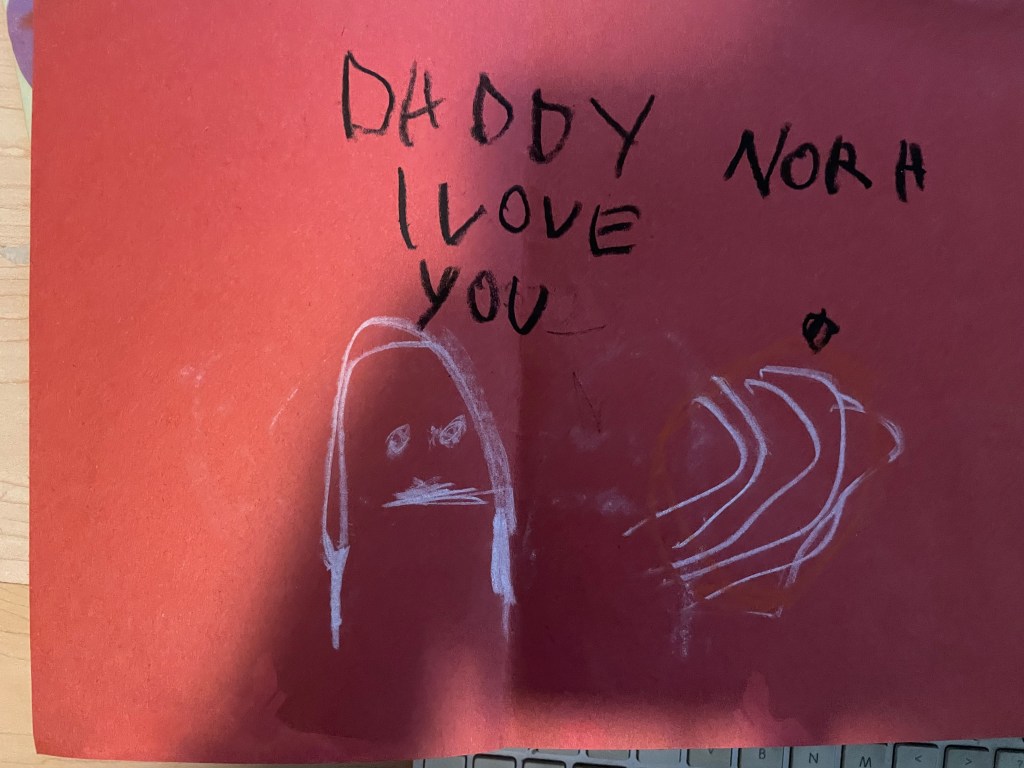 Note to father as a child