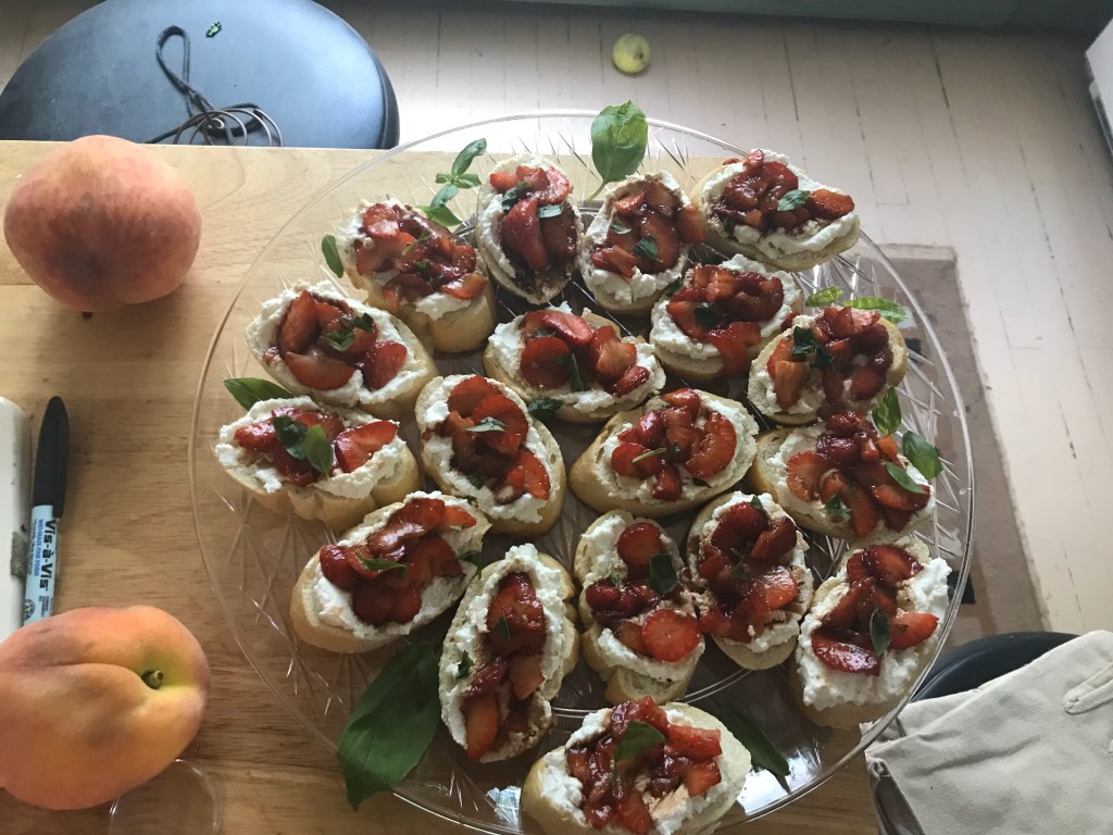 my delicious strawberry bruschetta