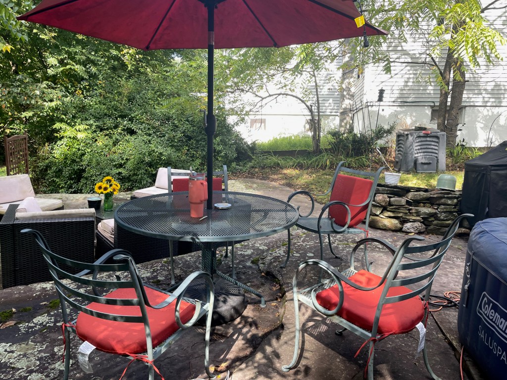 Patio dining area