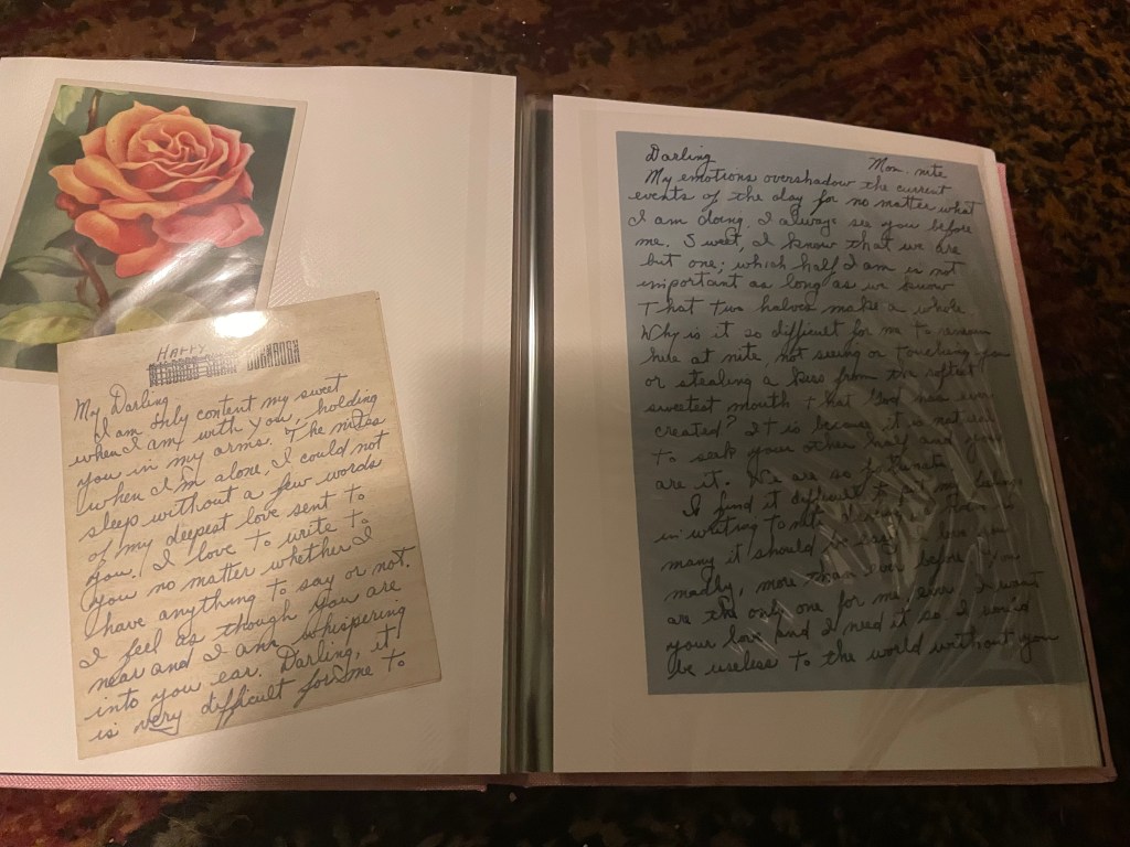 Love letters for my parents' memorial books