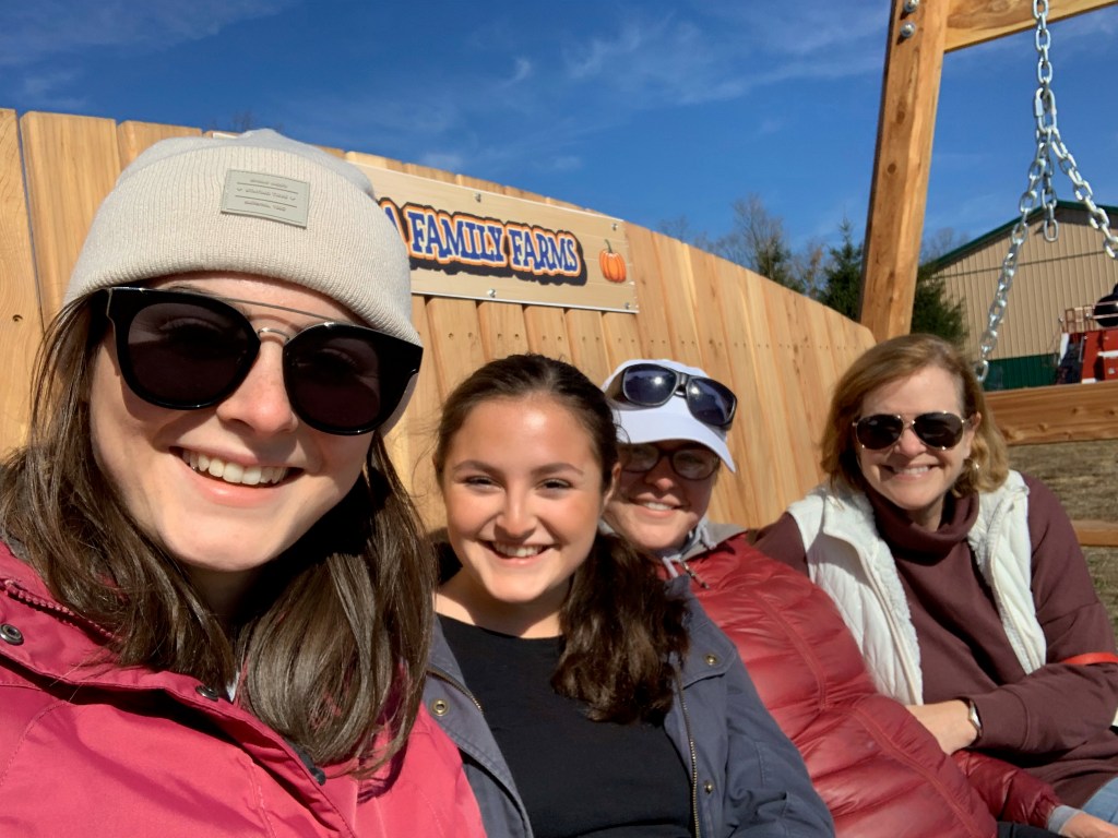 Girls and me at pumpkin patch