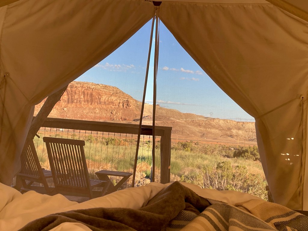 Morning view from our tent