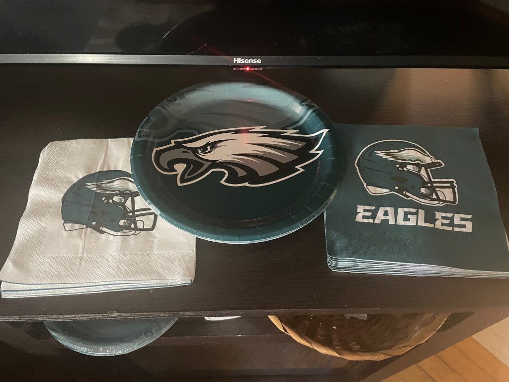 Eagles plates and napkins