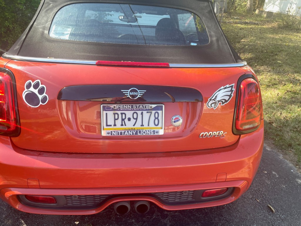 Magnets on the back of the car