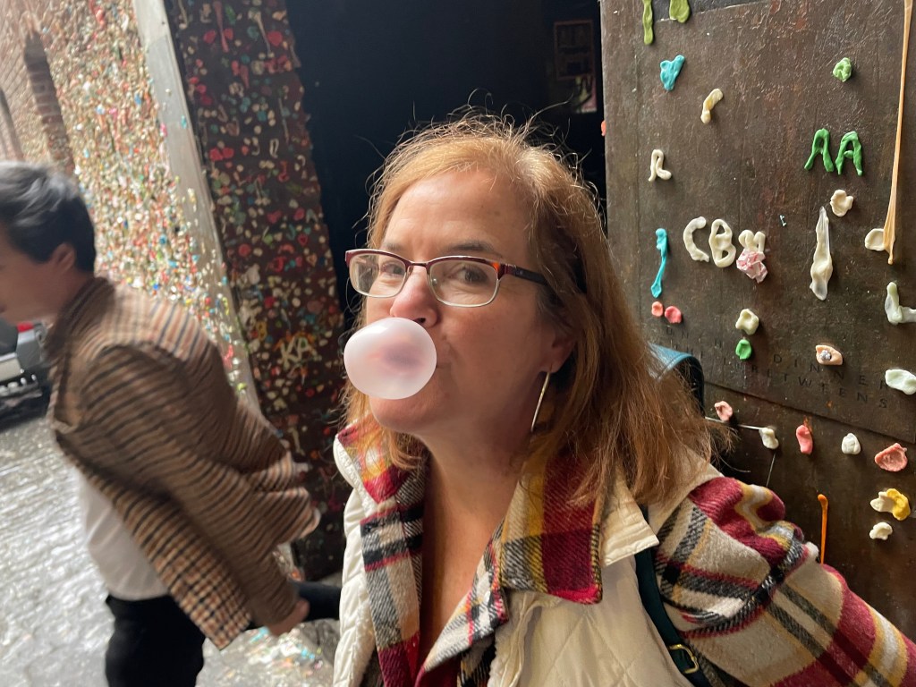 Me at the gum wall