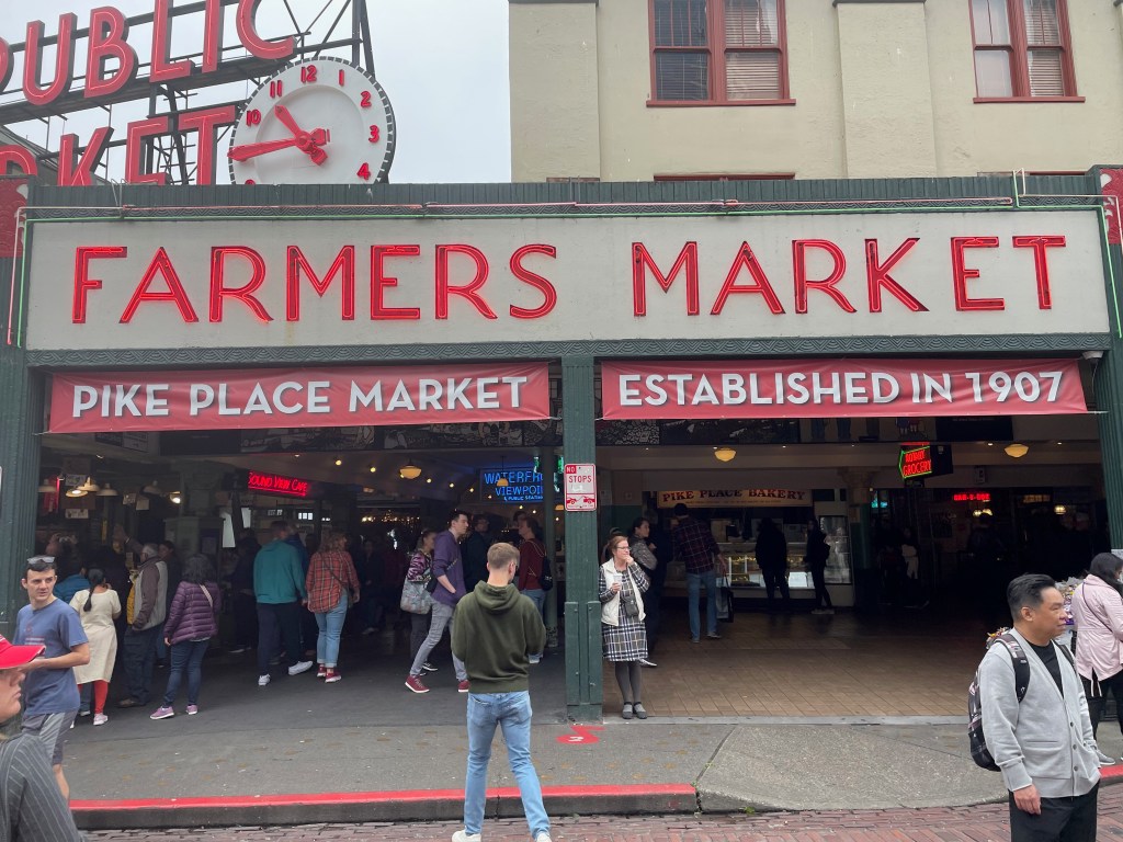 Pike Place entrance sign