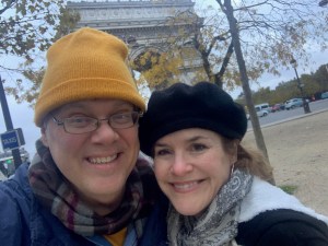 In front of Arc De Triomphe