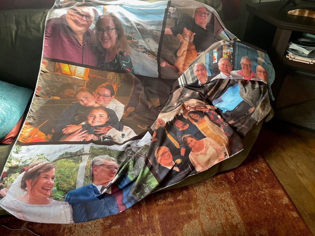 Blanket with photos
