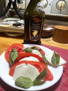 Caprese salad in the summer