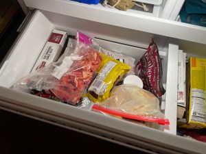 Tomatoes in the freezer