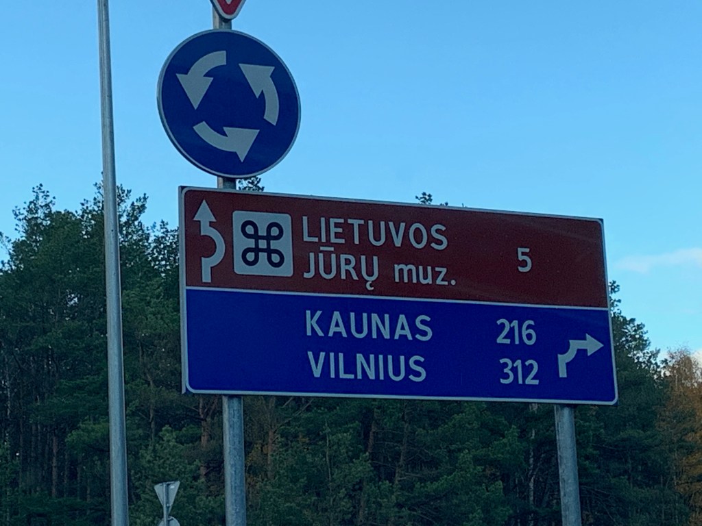 Road signs in Lithuania