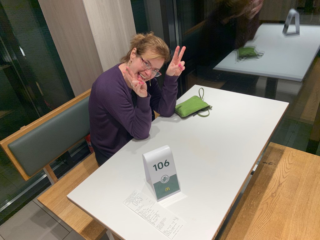 Eating at McDonald's