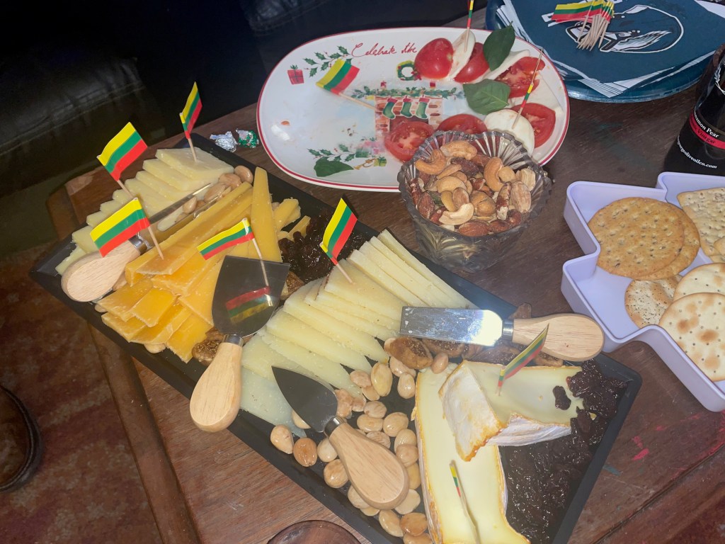 Charcuterie with cheeses